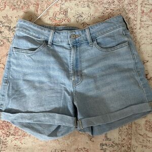 Old Navy Light Blue Denim Roll-Cuff Women's Shorts